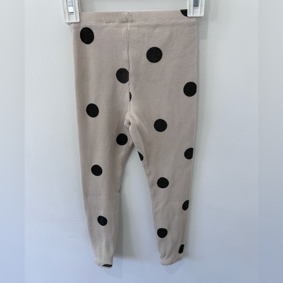 Zara Girl’s Beige with Black Polka Dot Leggings - Size 5-6 years - Picture 7 of 7